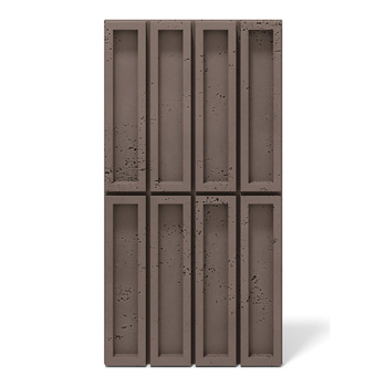 Płyta betonowa na ścianę 3D PB51 800x410x20, czekoladowy CL02, beton architektoniczny