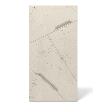 Płyta betonowa na ścianę 3D PB18 1200x600x38, kość słoniowa KS, beton architektoniczny