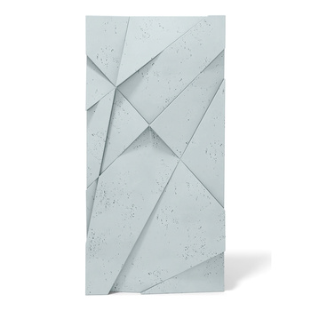 Płyta betonowa na ścianę 3D PB05A 1200x600x48, jasny błękit CL06, wzór A, beton architektoniczny