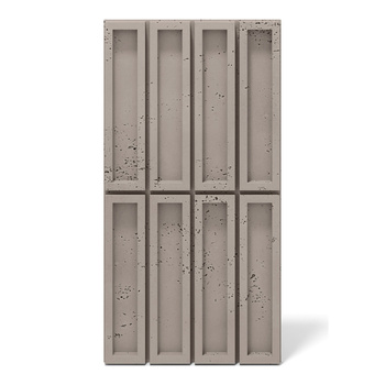 Płyta betonowa na ścianę 3D PB51 800x410x20, szarobeżowy CL05, beton architektoniczny