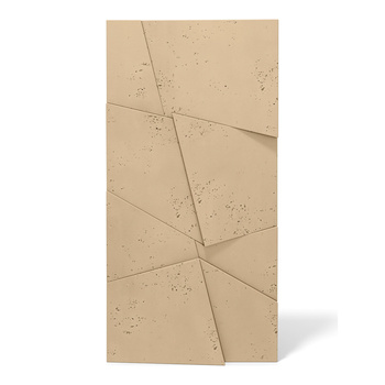 Płyta betonowa na ścianę 3D PB05B 1200x600x48, miodowy CL03, wzór B, beton architektoniczny