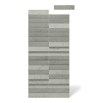 Płyta betonowa na ścianę 3D PB69 5x22,6x2, zgaszona zieleń CL09, beton architektoniczny
