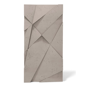 Płyta betonowa na ścianę 3D PB05A 1200x600x48, szarobeżowy CL05, wzór A, beton architektoniczny