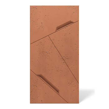 Płyta betonowa na ścianę 3D PB18 1200x600x38, terakota CL01, beton architektoniczny