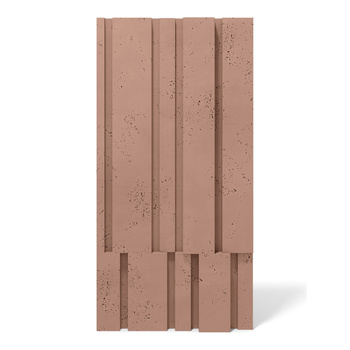 Płyta betonowa na ścianę 3D PB13 1200x600x40, brudny róż CL07, beton architektoniczny