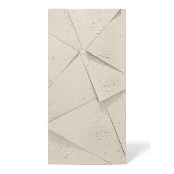 Płyta betonowa na ścianę 3D PB05C 1200x600x48, kość słoniowa KS, wzór C, beton architektoniczny